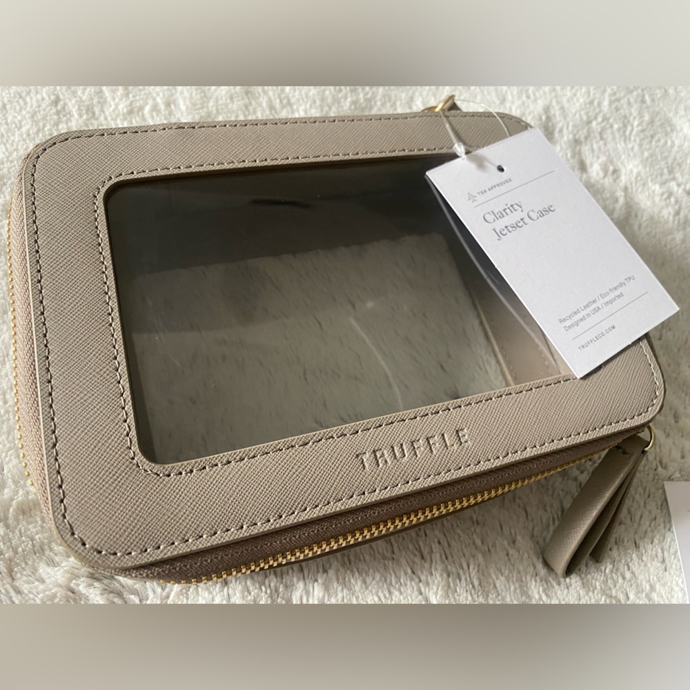 Truffle Clarity Jetset Case - Toffee Leather (standard size)